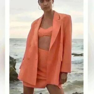 Bardot Orange Fizz Athena Mini Skirt Only M